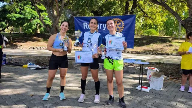 Podio femenino de los 10 km
